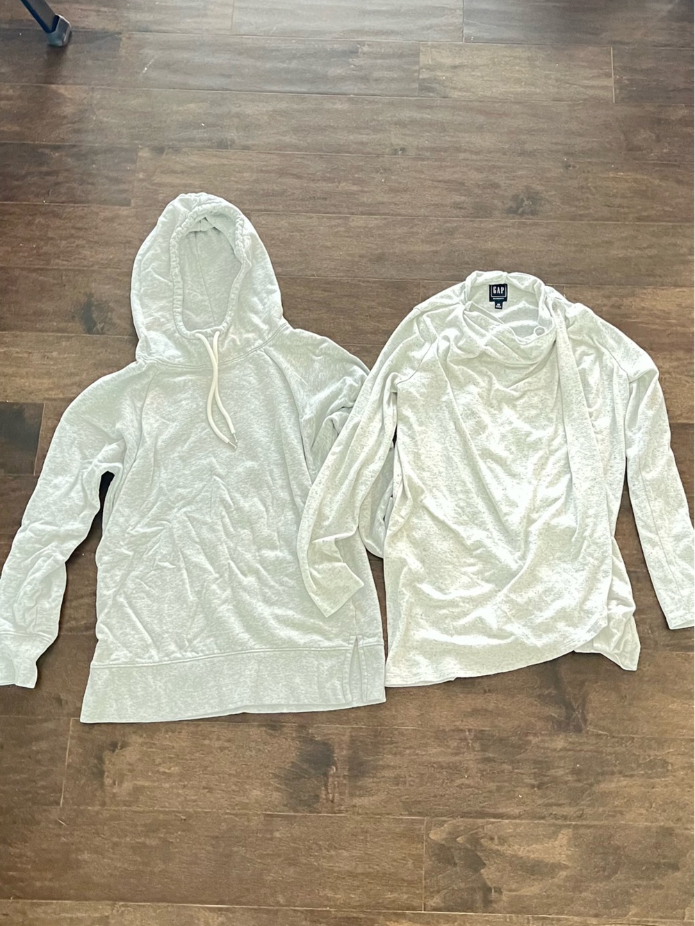 GAP nursing  Light Gray Cozy Hooded Sweatshirt and tops